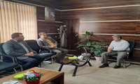 دیدار مدیرعامل شرکت شهرک های صنعتی خراسان شمالی با فرماندار شهرستان بام و صفی آباد