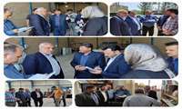 بازدید میدانی برای شنیدن صدای تولید بازدید هادی قوامی نماینده مردم شریف شهرستان اسفراین در مجلس شورای اسلامی از شهرک صنعتی اسفراین