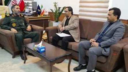 دیدار مدیر عامل شرکت شهرک های صنعتی خراسان شمالی  با  فرمانده سپاه حضرت جوادالائمه (ع) خراسان شمالی 